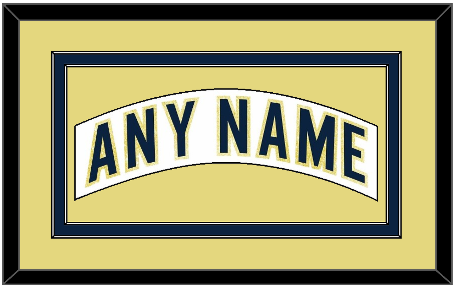 Notre Dame Hockey Nameplate - Home White - Signature Tier 4