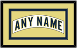 Notre Dame Hockey Nameplate - Home White - Double Mat 4