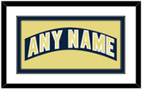 Notre Dame Hockey Nameplate - Road Blue - Double Mat 1