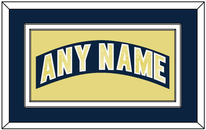 Notre Dame Hockey Nameplate - Road Blue - Signature Tier 2