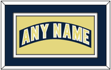 Notre Dame Hockey Nameplate - Road Blue - Double Mat 2