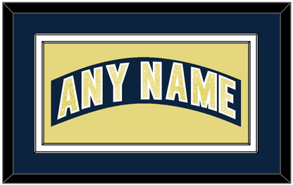 Notre Dame Hockey Nameplate - Road Blue - Signature Tier 2