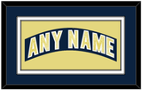 Notre Dame Hockey Nameplate - Road Blue - Double Mat 2