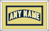 Notre Dame Hockey Nameplate - Road Blue - Double Mat 3