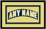 Notre Dame Hockey Nameplate - Road Blue - Double Mat 3