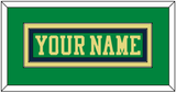 Notre Dame Hockey Nameplate - Alternate Green (2015) - Double Mat 2