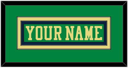 Notre Dame Hockey Nameplate - Alternate Green (2015) - Signature Tier 2