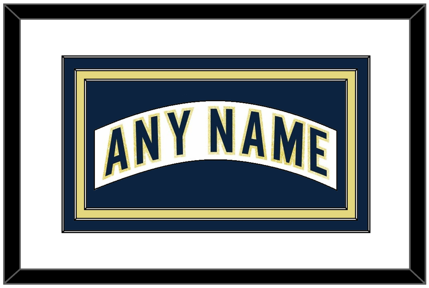 Notre Dame Hockey Nameplate - Home White - Premier Tier 1