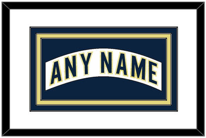 Notre Dame Hockey Nameplate - Home White - Premier Tier 1