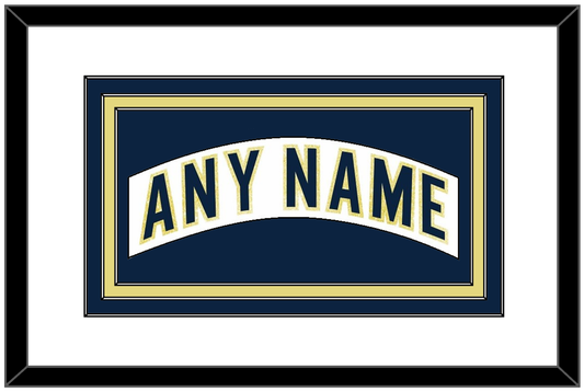 Notre Dame Hockey Nameplate - Home White - Premier Tier 1