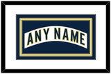 Notre Dame Hockey Nameplate - Home White - Triple Mat 1