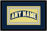 Notre Dame Hockey Nameplate - Road Blue - Triple Mat 2