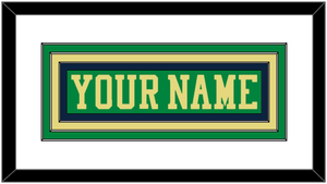 Notre Dame Hockey Nameplate - Alternate Green (2015) - Triple Mat 1