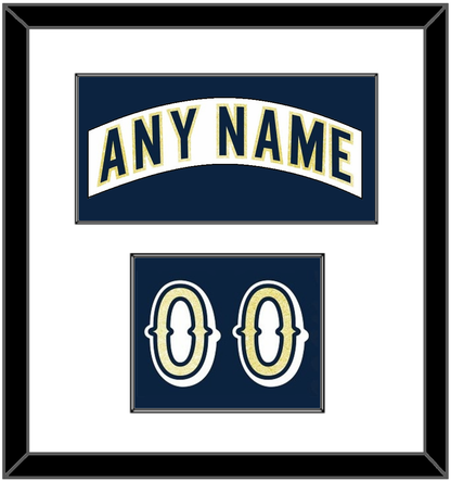Notre Dame Hockey Nameplate & Number (Shoulder) - Home White - Essential Tier 1