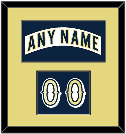 Notre Dame Hockey Nameplate & Number (Shoulder) - Home White - Essential Tier 2