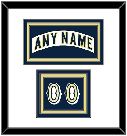 Notre Dame Hockey Nameplate & Number (Shoulder) - Home White - Premier Tier 1