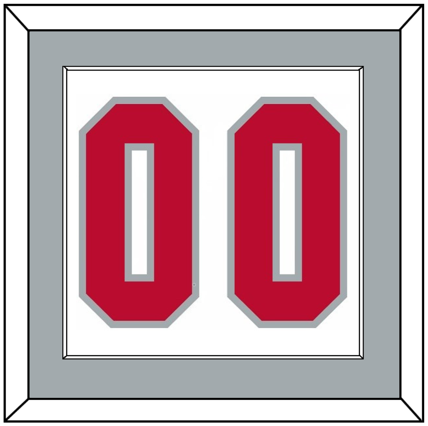 Ohio State Basketball Number - Home White (2013-2014) - Essential Tier 2
