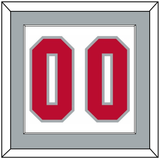 Ohio State Basketball Number - Home White (2013-2014) - Single Mat 2