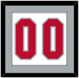 Ohio State Basketball Number - Home White (2013-2014) - Single Mat 2