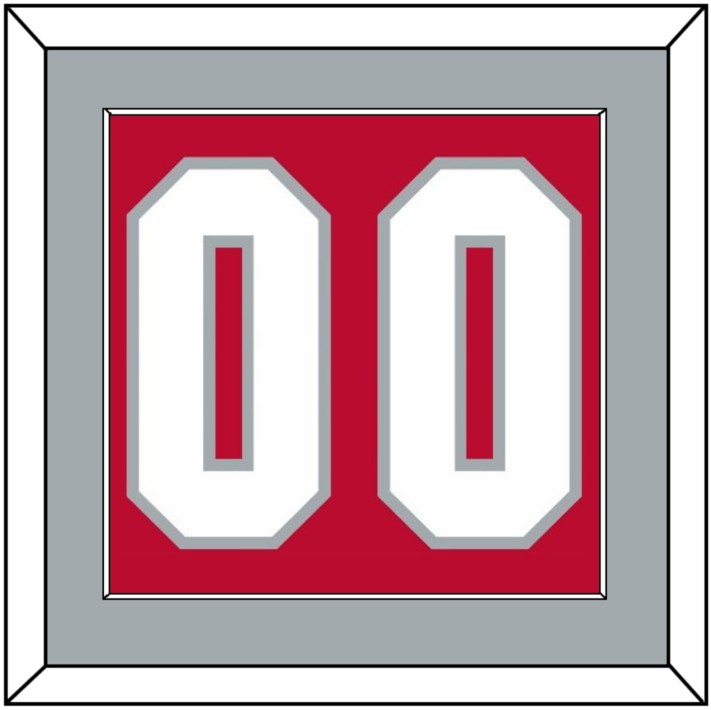 Ohio State Basketball Number - Road Red (2013-2014) - Essential Tier 2