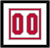 Ohio State Basketball Number - Home White (2013-2014) - Double Mat 1
