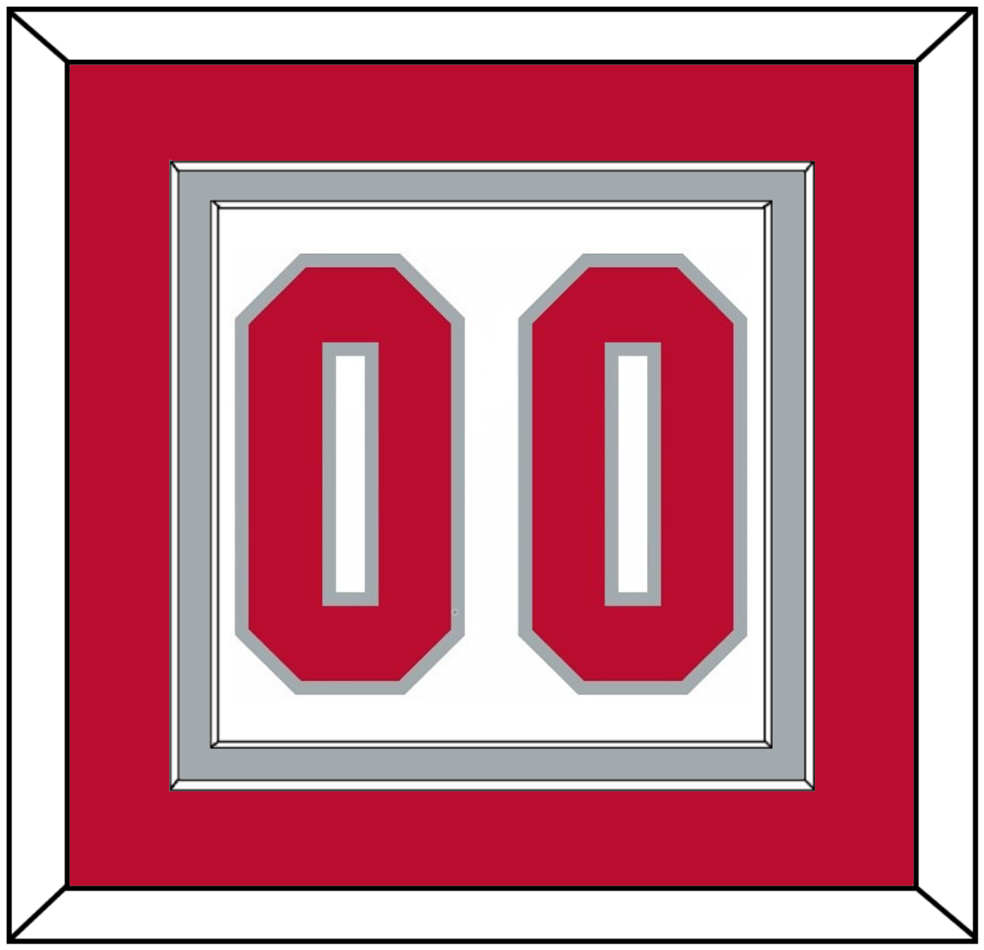 Ohio State Basketball Number - Home White (2013-2014) - Signature Tier 2
