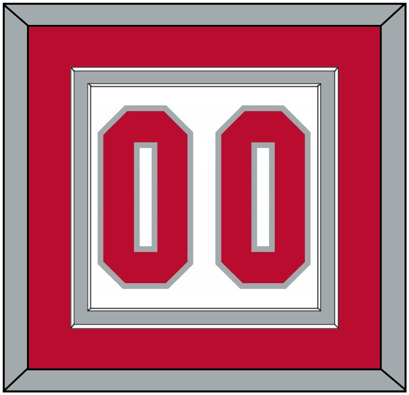 Ohio State Basketball Number - Home White (2013-2014) - Signature Tier 2