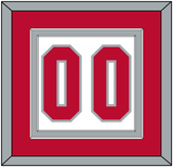 Ohio State Basketball Number - Home White (2013-2014) - Double Mat 2
