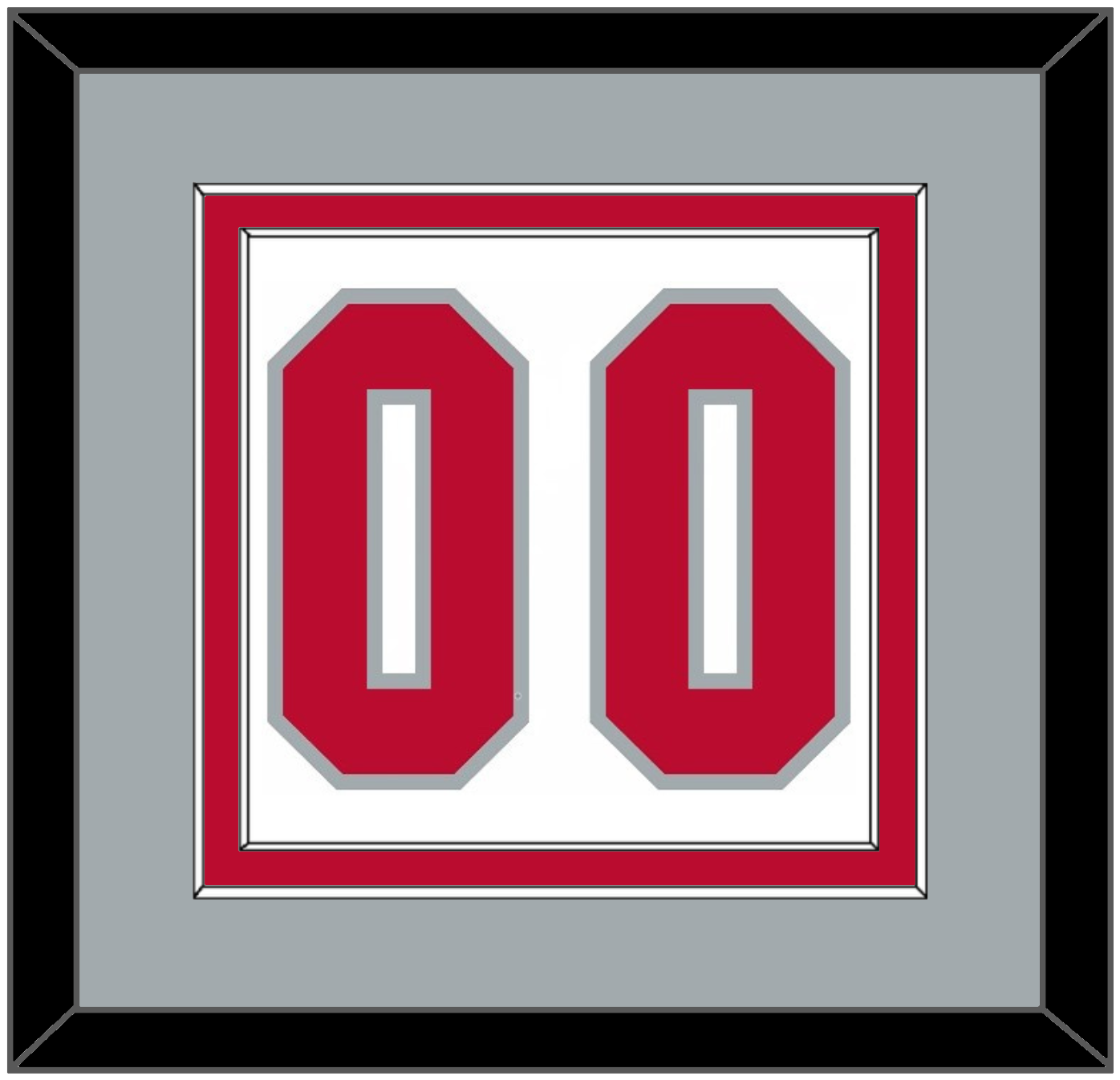 Ohio State Basketball Number - Home White (2013-2014) - Signature Tier 3