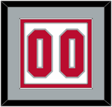 Ohio State Basketball Number - Home White (2013-2014) - Double Mat 3