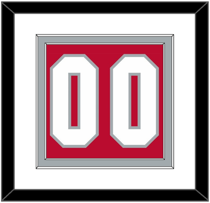 Ohio State Basketball Number - Road Red (2013-2014) - Signature Tier 1