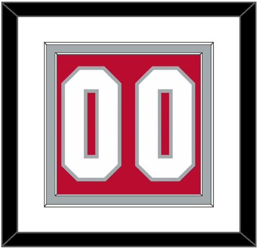 Ohio State Basketball Number - Road Red (2013-2014) - Signature Tier 1
