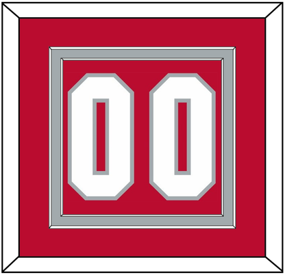 Ohio State Basketball Number - Road Red (2013-2014) - Signature Tier 2