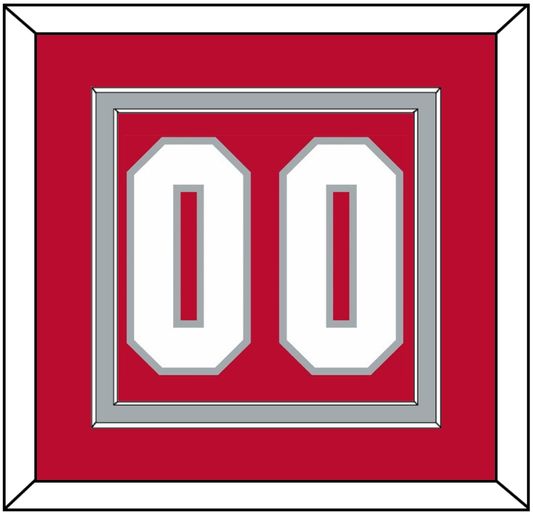Ohio State Basketball Number - Road Red (2013-2014) - Signature Tier 2