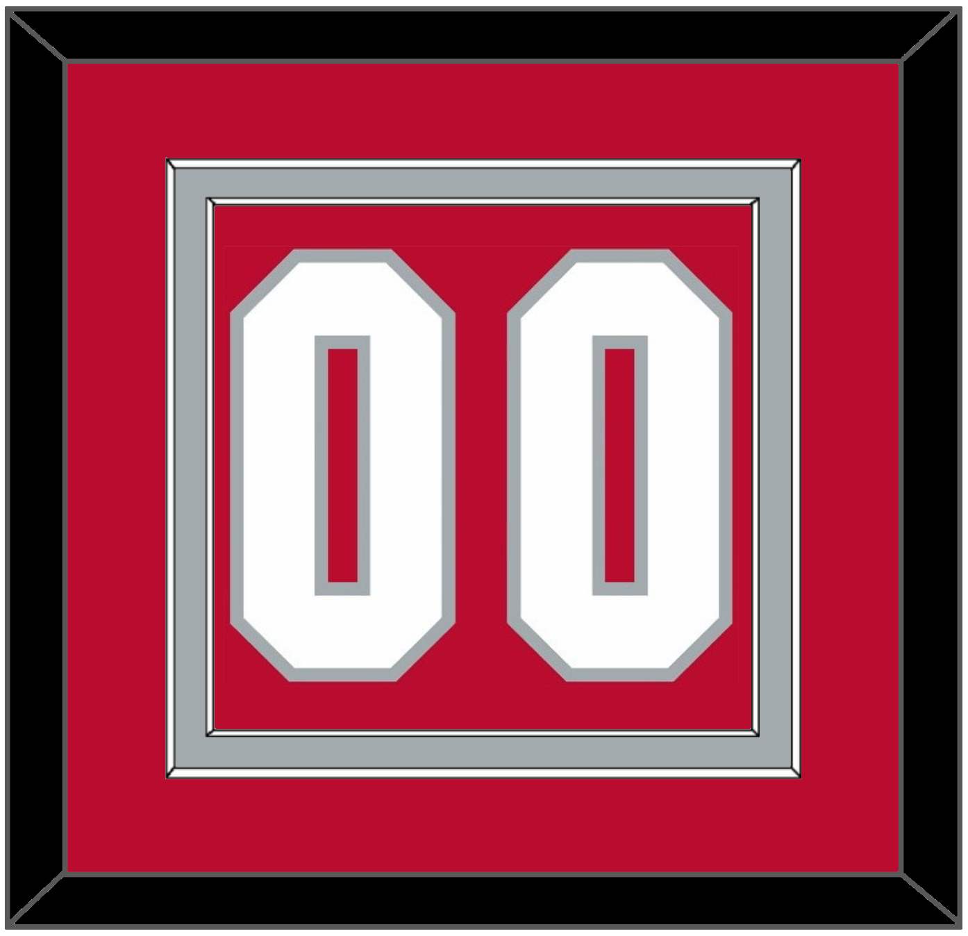 Ohio State Basketball Number - Road Red (2013-2014) - Signature Tier 2