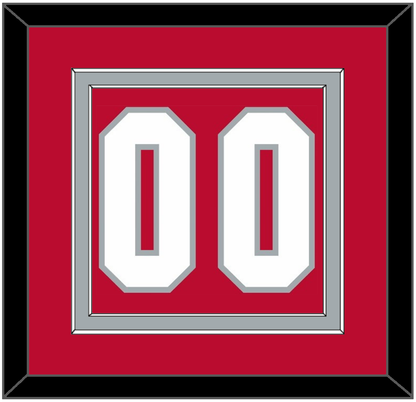 Ohio State Basketball Number - Road Red (2013-2014) - Signature Tier 2