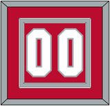 Ohio State Basketball Number - Road Red (2013-2014) - Double Mat 2