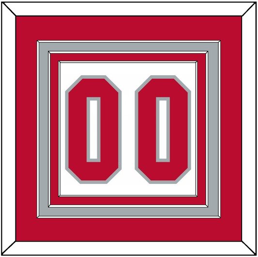 Ohio State Basketball Number - Home White (2013-2014) - Premier Tier 2