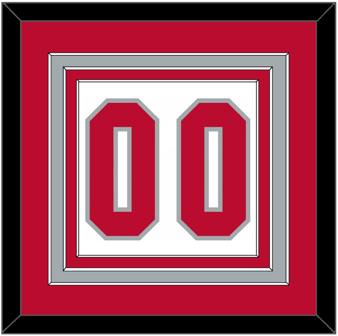 Ohio State Basketball Number - Home White (2013-2014) - Premier Tier 2
