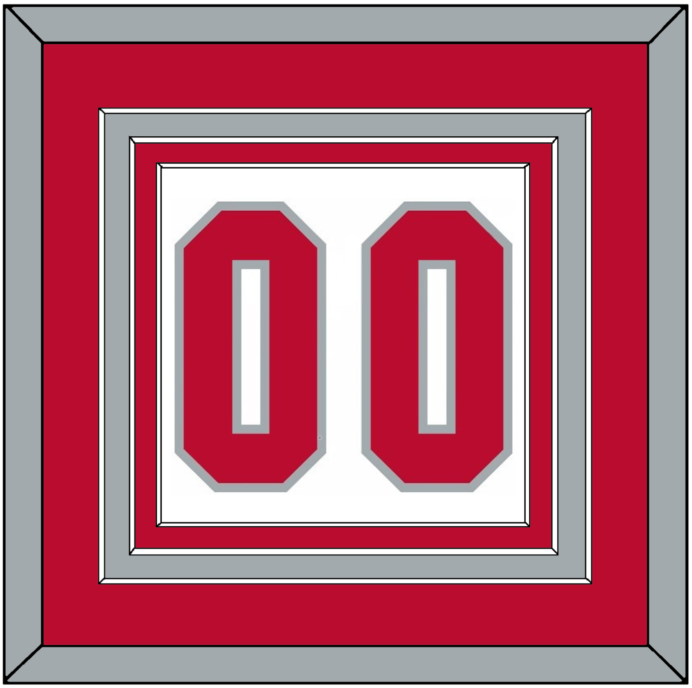 Ohio State Basketball Number - Home White (2013-2014) - Premier Tier 2