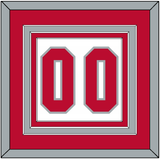 Ohio State Basketball Number - Home White (2013-2014) - Triple Mat 2