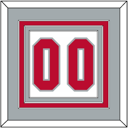 Ohio State Basketball Number - Home White (2013-2014) - Premier Tier 3