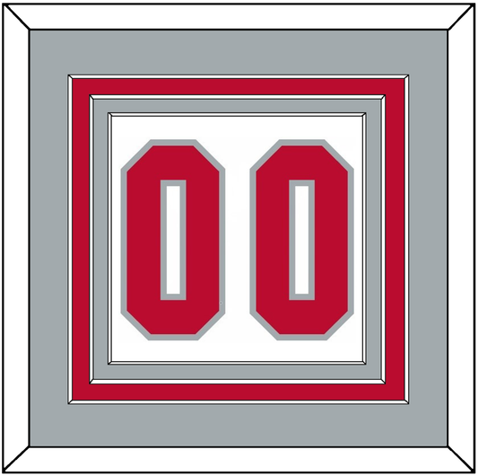 Ohio State Basketball Number - Home White (2013-2014) - Premier Tier 3