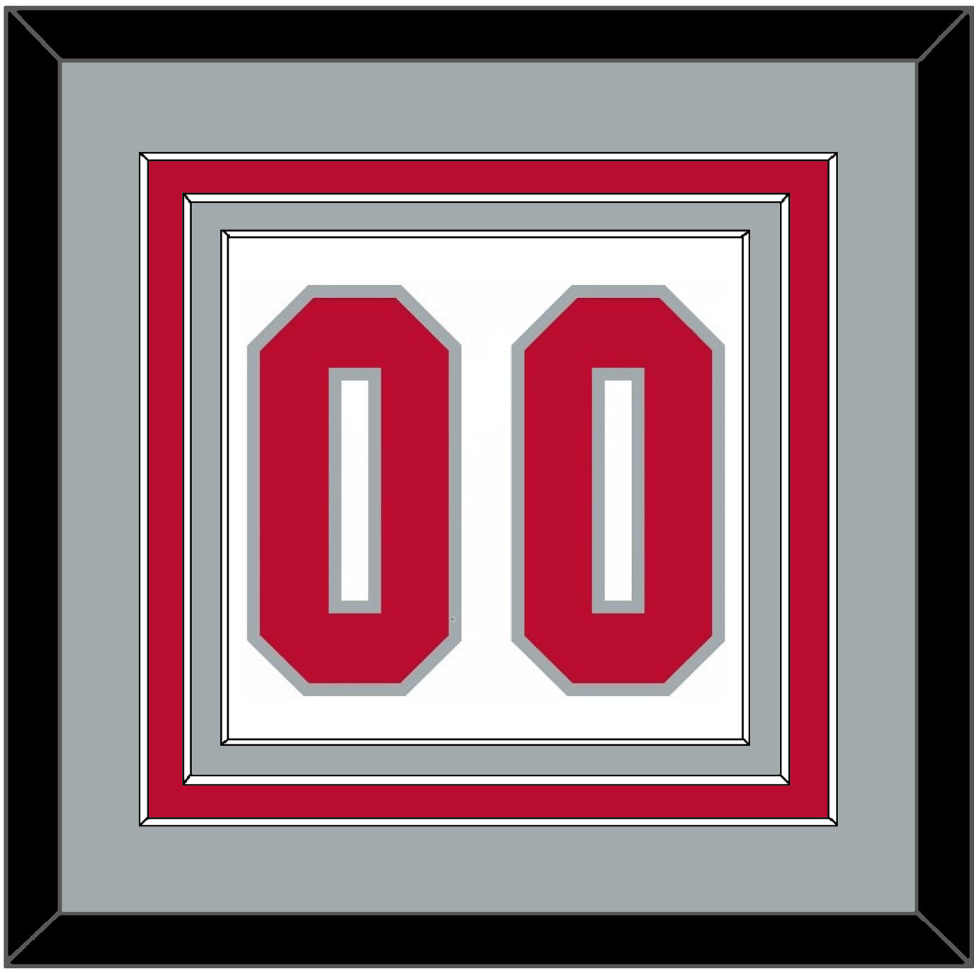 Ohio State Basketball Number - Home White (2013-2014) - Premier Tier 3