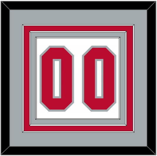 Ohio State Basketball Number - Home White (2013-2014) - Premier Tier 3