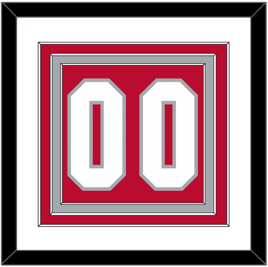Ohio State Basketball Number - Road Red (2013-2014) - Premier Tier 1