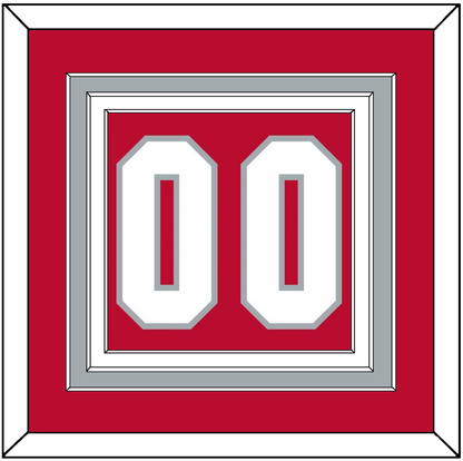 Ohio State Basketball Number - Road Red (2013-2014) - Premier Tier 2