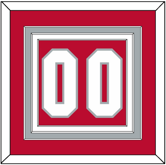 Ohio State Basketball Number - Road Red (2013-2014) - Premier Tier 2
