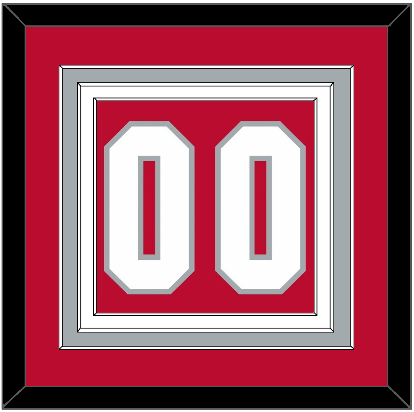 Ohio State Basketball Number - Road Red (2013-2014) - Premier Tier 2