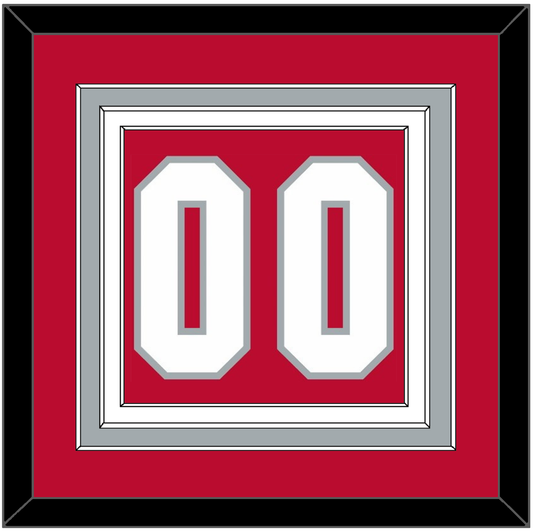 Ohio State Basketball Number - Road Red (2013-2014) - Premier Tier 2